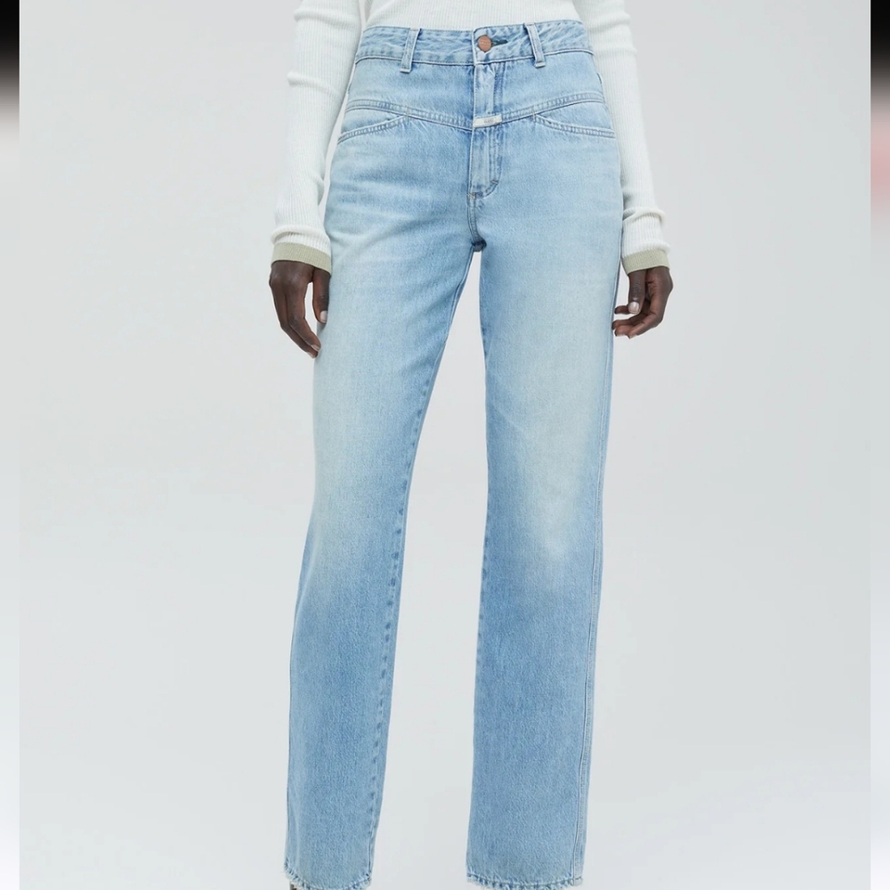 Closed Blue Straight Leg Jeans Contemporary Style